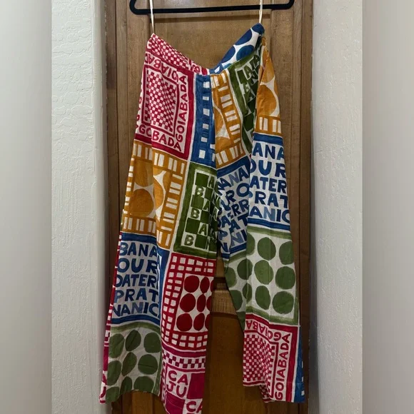 Anthropologie x Farm Rio Multicolor Graphic Palazzo Pants - Picture 3 of 5